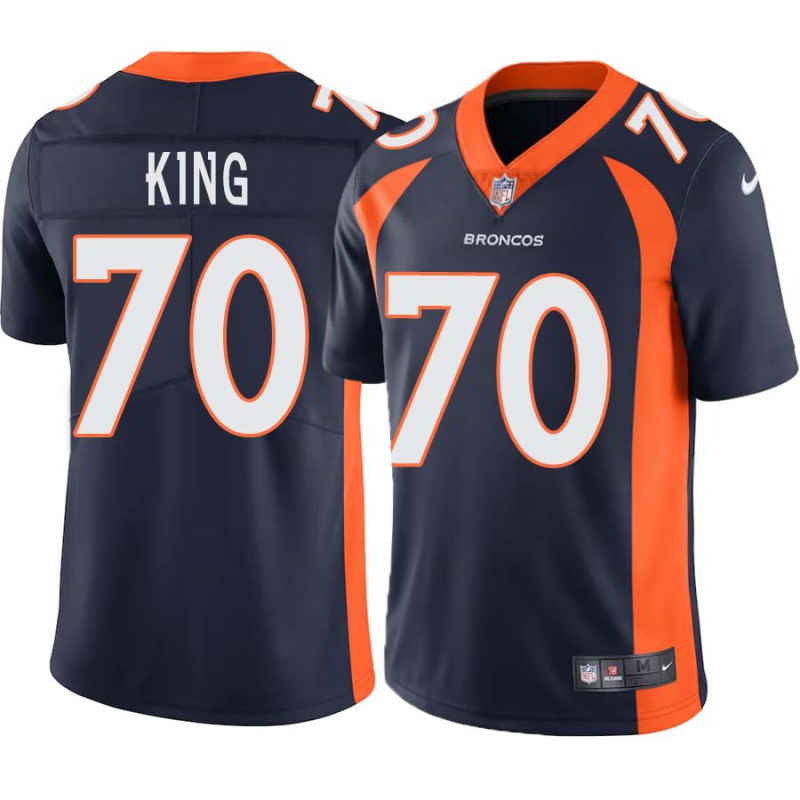 Don King #70 Broncos Navy Jersey