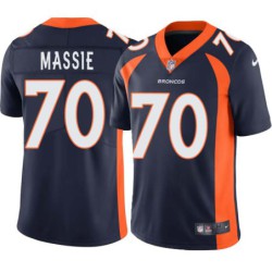 Bobby Massie #70 Broncos Navy Jersey