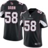 Cardinals #58 Jason Babin Stitched Black Jersey