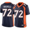 Sam Brunelli #72 Broncos Navy Jersey