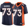 Walt Barnes #73 Broncos Navy Jersey