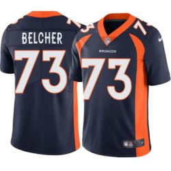 Kevin Belcher #73 Broncos Navy Jersey