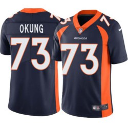 Russell Okung #73 Broncos Navy Jersey