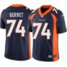 Lee Bernet #74 Broncos Navy Jersey