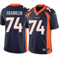 Orlando Franklin #74 Broncos Navy Jersey