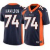 Justin Hamilton #74 Broncos Navy Jersey