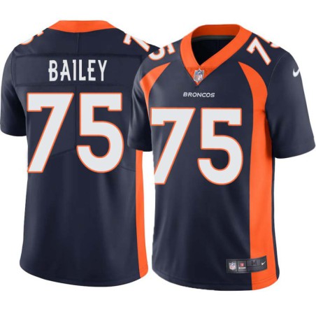 Quinn Bailey #75 Broncos Navy Jersey