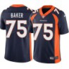 Chris Baker #75 Broncos Navy Jersey