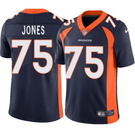 Rulon Jones #75 Broncos Navy Jersey