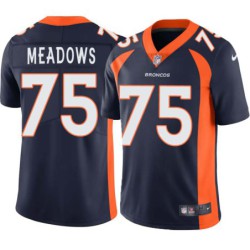 Adam Meadows #75 Broncos Navy Jersey