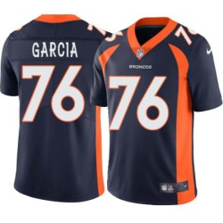 Max Garcia #76 Broncos Navy Jersey