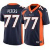 Anton Peters #77 Broncos Navy Jersey