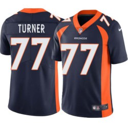 Billy Turner #77 Broncos Navy Jersey