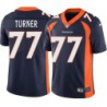 Billy Turner #77 Broncos Navy Jersey