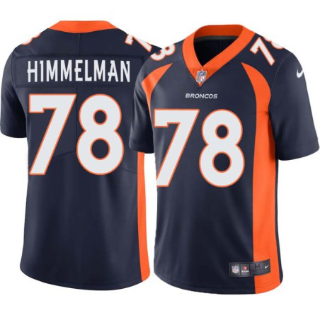 Drew Himmelman #78 Broncos Navy Jersey