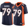 Chris Banks #79 Broncos Navy Jersey