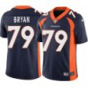 Steve Bryan #79 Broncos Navy Jersey