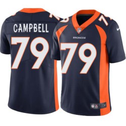 Carter Campbell #79 Broncos Navy Jersey