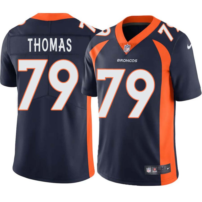 Marcus Thomas #79 Broncos Navy Jersey