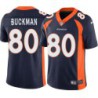 Tom Buckman #80 Broncos Navy Jersey