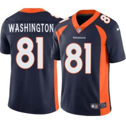 Dave Washington #81 Broncos Navy Jersey