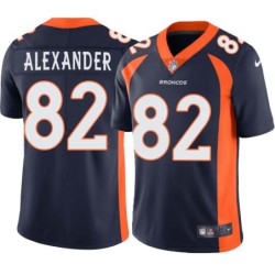 Stephen Alexander #82 Broncos Navy Jersey