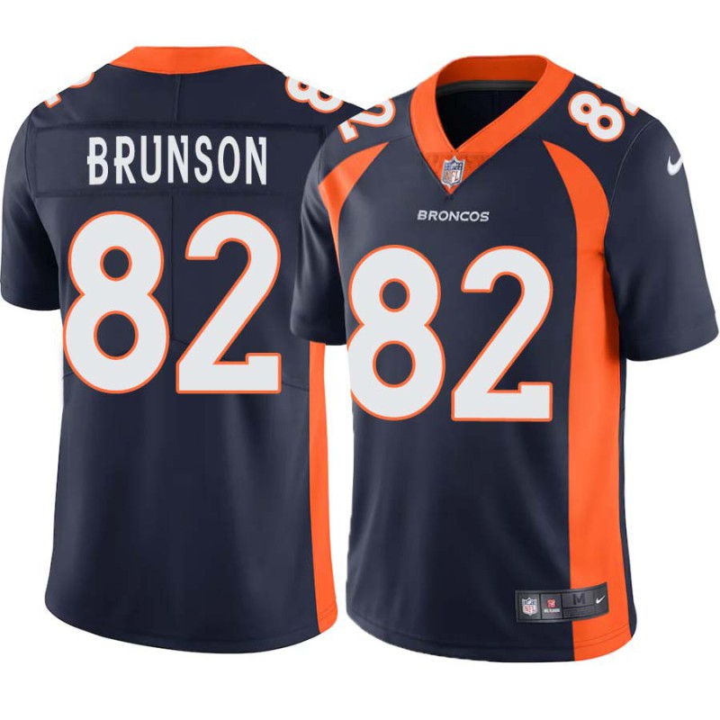 Larry Brunson #82 Broncos Navy Jersey