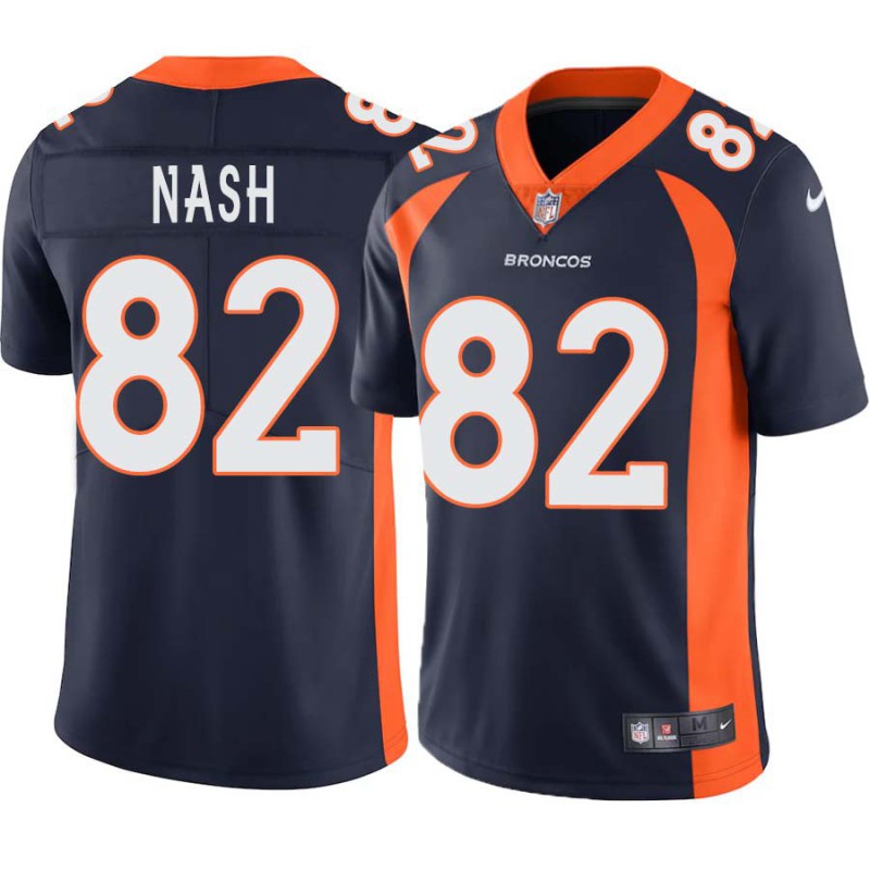 Marcus Nash #82 Broncos Navy Jersey