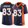 Justin Armour #83 Broncos Navy Jersey