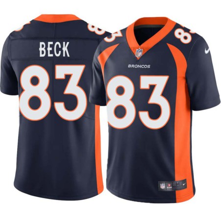 Andrew Beck #83 Broncos Navy Jersey