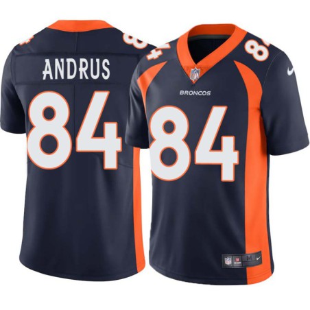 Lou Andrus #84 Broncos Navy Jersey