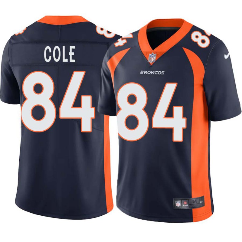 Chris Cole #84 Broncos Navy Jersey