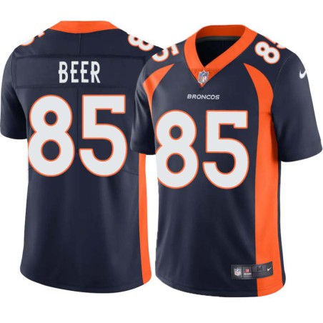 Tom Beer #85 Broncos Navy Jersey