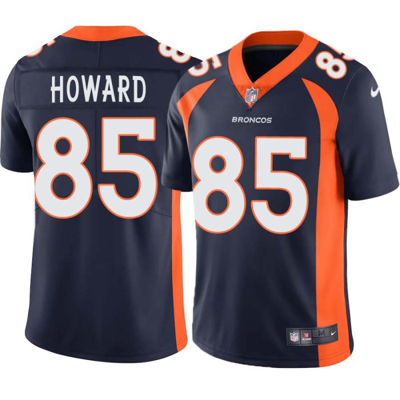 Bug Howard #85 Broncos Navy Jersey