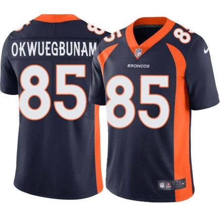 Albert Okwuegbunam #85 Broncos Navy Jersey