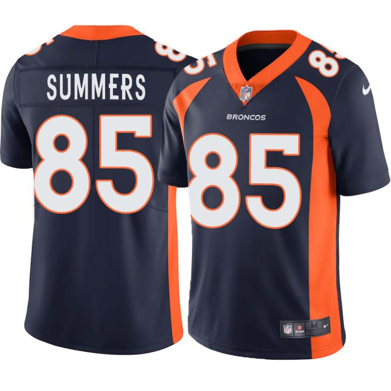 Don Summers #85 Broncos Navy Jersey