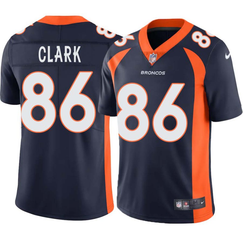 Brian Clark #86 Broncos Navy Jersey