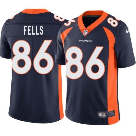 Daniel Fells #86 Broncos Navy Jersey