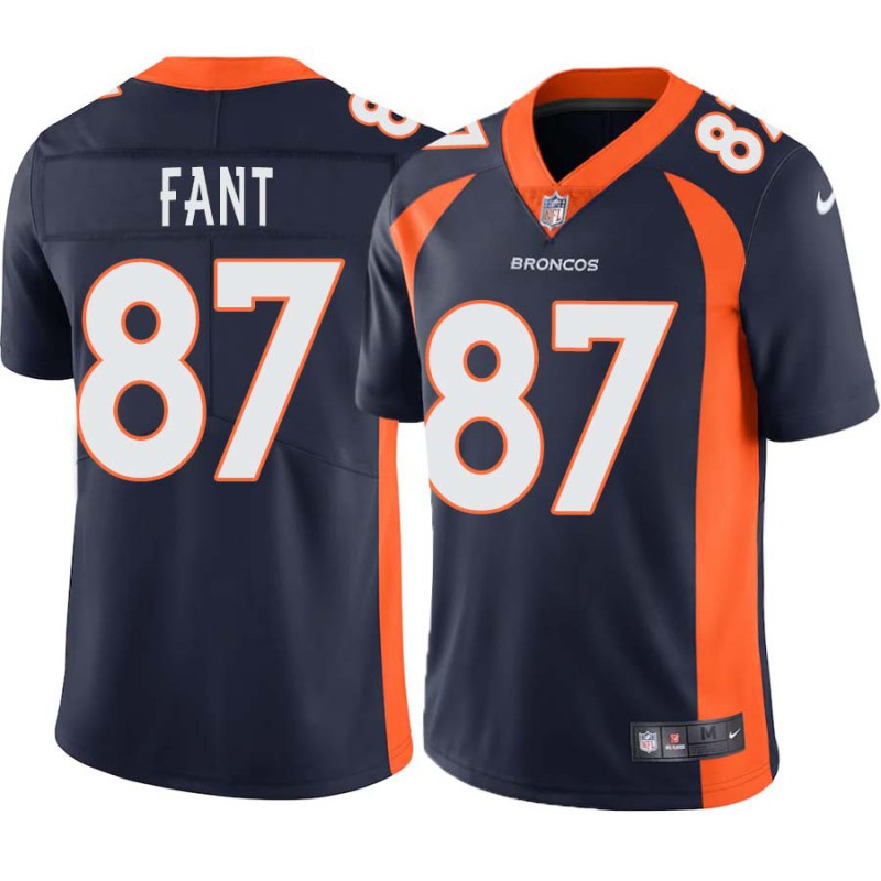 Noah Fant #87 Broncos Navy Jersey