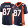 Bill Larson #87 Broncos Navy Jersey