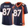 Bob Moore #87 Broncos Navy Jersey