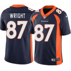 James Wright #87 Broncos Navy Jersey