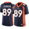 Brandon Johnson #89 Broncos Navy Jersey