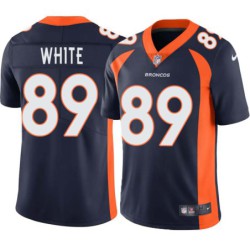 Andre White #89 Broncos Navy Jersey