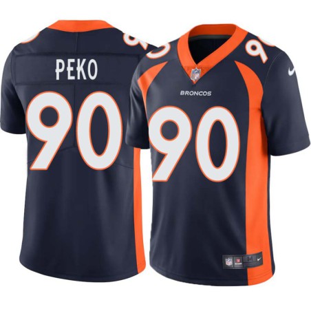 Kyle Peko #90 Broncos Navy Jersey