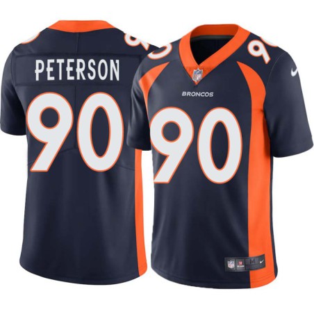 Kenny Peterson #90 Broncos Navy Jersey