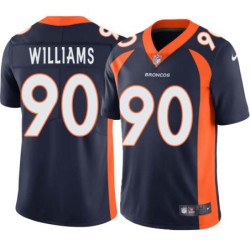 Dan Williams #90 Broncos Navy Jersey