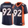 Alphonso Carreker #92 Broncos Navy Jersey