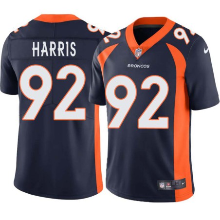 Jonathan Harris #92 Broncos Navy Jersey