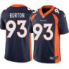 Antwon Burton #93 Broncos Navy Jersey